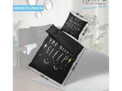 Sanilo Bettwäsche 4-teilig All You Need is Sleep