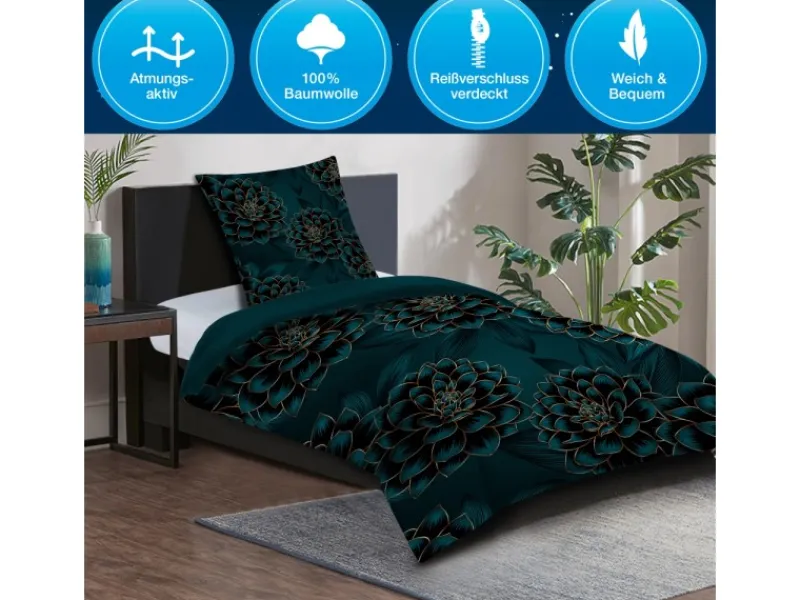 Hot Sanilo Bettwäsche 2-teilig Dahlien