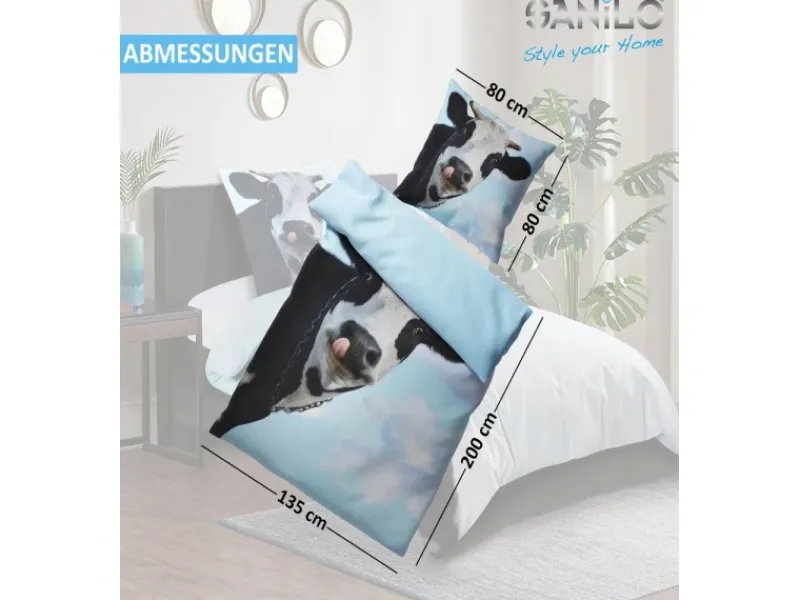 Sanilo Bettwäsche 2-teilig Kuhkopf