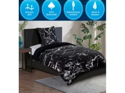 Sale Sanilo Bettwäsche 2-teilig Marmor Schwarz