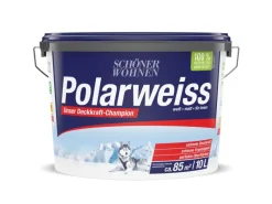 Discount SCHÖNER WOHNEN-Farbe Schöner Wohnen Innen- und Wandfarbe Polarweiss Matt 10 l