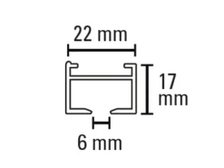 Schöner Wohnen Kollektion Schöner Wohnen Aluminium-Vorhangschienenset Emilia 1-läufig 200 cm