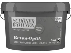 Online SCHÖNER WOHNEN-Farbe Schöner Wohnen Beton-Optik Effektspachtel 1 kg Schiefergrau