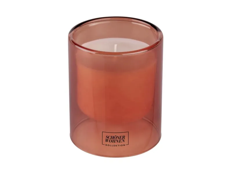 Schöner Wohnen Kollektion Schöner Wohnen Duftkerze L Sandalwood im Glas Bernstein Ø 9 cm x 11 cm