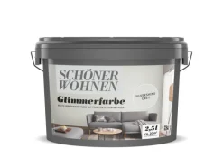 Outlet SCHÖNER WOHNEN-Farbe Schöner Wohnen GlimmerfarbeSilvershine Grey 2,5 l Silbergrau