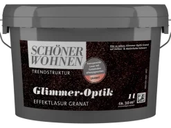 Clearance SCHÖNER WOHNEN-Farbe Schöner Wohnen Glimmer-Optik Effektlack 1 l Granat