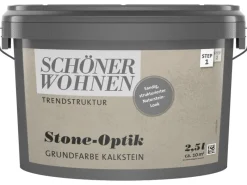 SCHÖNER WOHNEN-Farbe Schöner Wohnen Grundfarbe Trendstruktur Stone-Optik