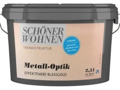SCHÖNER WOHNEN-Farbe Schöner Wohnen Metall-Optik glänzend 2,5 l Blassgold