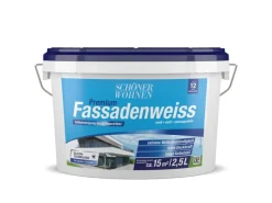 SCHÖNER WOHNEN-Farbe Schöner Wohnen Premium Fassadenweiss Weiß Matt 25 l