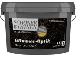Sale SCHÖNER WOHNEN-Farbe Schöner Wohnen Trendstruktur Glimmer-Optik 1 l Gold