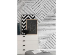 Online Schöner Wohnen Kollektion Schöner Wohnen Vliestapete New Delight Streifen 270 x 212 cm FSC® Schwarz-Weiß