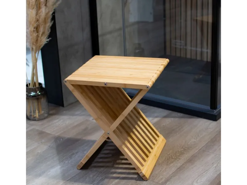 Online Schulte Badhocker Klappbar Bambus FSC®