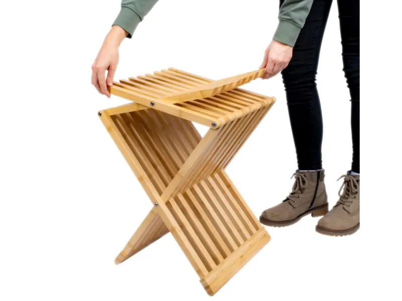 Online Schulte Badhocker Klappbar Bambus FSC®