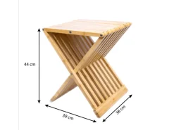 Online Schulte Badhocker Klappbar Bambus FSC®