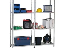 Best Schulte Set 1 Steckregal und 1 Anbauregal 180 cm x 240 cm x 50 cm Verzinkt