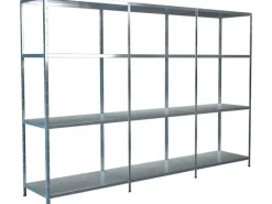 Schulte Set 1 Steckregal und 2 Anbauregale Verzinkt 180 cm x 260 x 50 cm