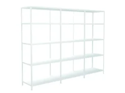 Hot SCHULTE Regalwelt Schulte Steck-Grund- und 2 x Anbauregale 200 cm x 280 cm x 50 cm Weiß