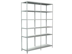 Clearance SCHULTE Regalwelt Schulte Steck-Grund-/Anbauregal 230 cm x 160 cm x 50 cm Weiß