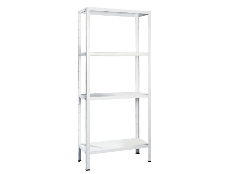 Schulte Steck-Grundregal Weiß 180 cm x 100 cm x 50 cm