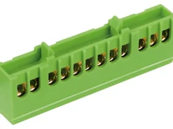 Discount Pollmann Elektrotechnik Schutzleiter-Klemme 12-polig Grün