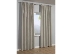 Best Sehlbach Fertigschal Multiband Blackout Struktur 130 cm x 245 cm Beige