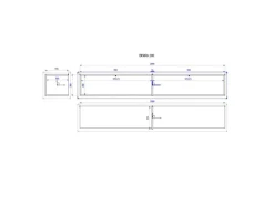 Online Selsey TV-Hängeboard Bisira 200 cm e Marmoroptik mit Goldenem Einsatz Weiß