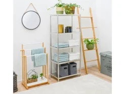 shelfr Schwerlast Edelstahl Regal mit 5 Ebenen 61 x 36 x 145 cm bis 60kg