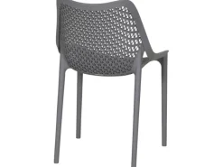 Online Siena Garden District Stapelsessel 50 cm x 60 cm x 81 cm Grau