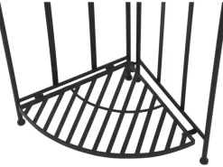 Siena Garden Eckregal Prato Eisen 63 cm x 29 cm x 142 cm Schwarz Mosaik