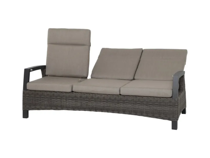 Siena Garden 3er Sofa Corido Charcoalgrey 87 cm x 206 cm x 103cm
