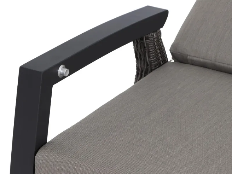 Siena Garden 3er Sofa Corido Charcoalgrey 87 cm x 206 cm x 103cm