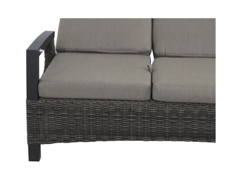 Siena Garden 3er Sofa Corido Charcoalgrey 87 cm x 206 cm x 103cm