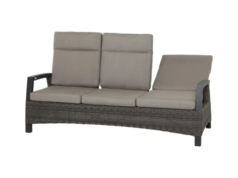 Siena Garden 3er Sofa Corido Charcoalgrey 87 cm x 206 cm x 103cm