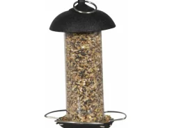 Sale Siena Garden Futterspender Feeder Stahl Schwarz Ø 10 cm x 20 cm