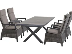 Discount Siena Garden Gartenmöbelset Corido 5-teilig 4 x Move Sessel 1 x Ausziehtisch