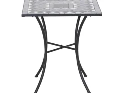 Siena Garden Gartentisch Como Quadratisch Grau 60 cm x 60 cm