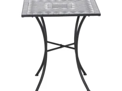 Siena Garden Gartentisch Como Quadratisch Grau 60 cm x 60 cm