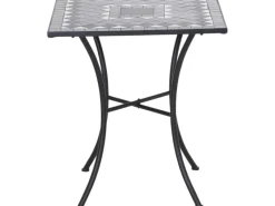 Siena Garden Gartentisch Como Quadratisch Grau 60 cm x 60 cm