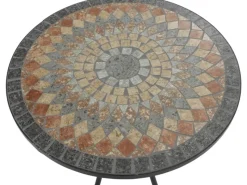 Siena Garden Gartentisch Prato Rund Schwarz Ø 60 cm