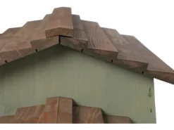 Siena Garden Igelhaus Kiefer Olive und Braun 55 cm x 38 cm x 28 cm FSC®