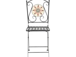 New Siena Garden Klappsessel Stella Eisen 37 cm x 36 cm x 90 cm Schwarz Mosaik