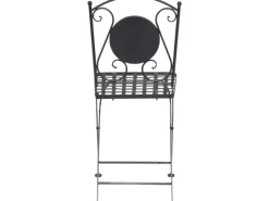 New Siena Garden Klappsessel Stella Eisen 37 cm x 36 cm x 90 cm Schwarz Mosaik