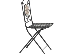 New Siena Garden Klappsessel Stella Eisen 37 cm x 36 cm x 90 cm Schwarz Mosaik