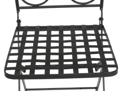 New Siena Garden Klappsessel Stella Eisen 37 cm x 36 cm x 90 cm Schwarz Mosaik