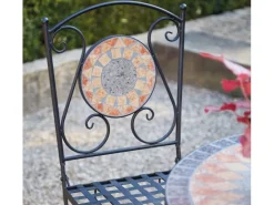 Sale Siena Garden Klappsessel Prato Eisen 37 cm x 36 cm x 90 cm Schwarz Mosaik