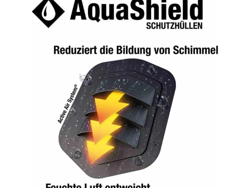 Siena Garden Schutzhülle Lounge-Sessel AquaShield Hellgrau 100 x 100 x 70 cm