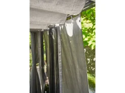 Hot Siena Garden Seitenteile für Schattenmanufaktur Silber-Grau 300 cm x 210 cm