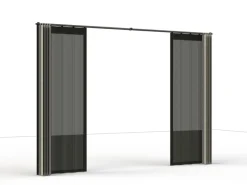 Hot Siena Garden Seitenteile für Schattenmanufaktur Silber-Grau 300 cm x 210 cm