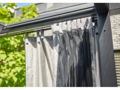 Hot Siena Garden Seitenteile für Schattenmanufaktur Silber-Grau 300 cm x 210 cm