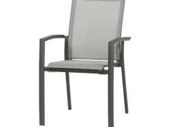 Siena Garden Stapelsessel Velia Alu 56 cm x 66 cm x 89 cm Anthrazit
